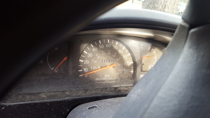 Odometer still works! No tach which is disappointing but I’ll find a way to swap clusters!